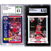(2) Graded Michael Jordan Cards