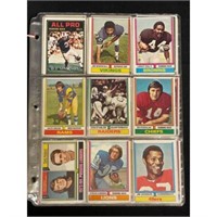 (71) 1974 Topps Football Card Loaded With Stars
