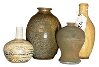 (4) Art Pottery Vases / Vessels Seagrove & KDH NC