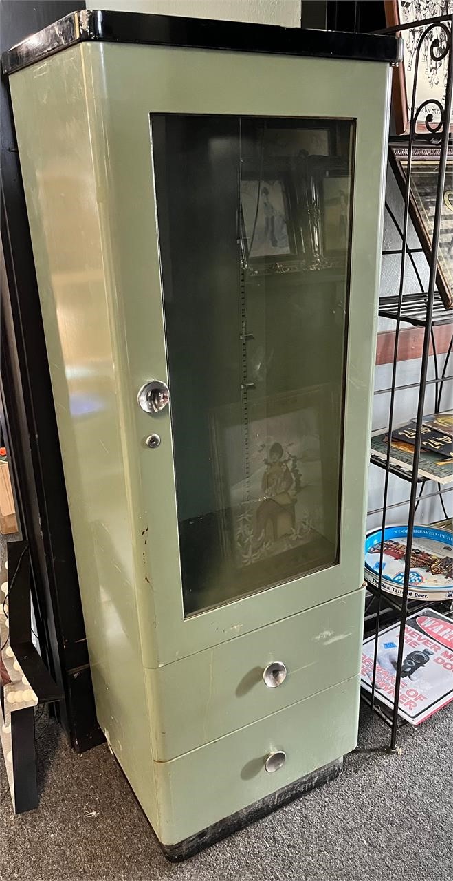 Vintage medical cabinet A.S. Aloe Company