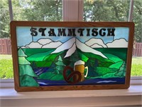 German Stained Glass Art Piece