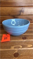 9”W x 4”T blue stone ribbed bowl