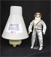 Vintage Hasbro GI Joe Astronaut & Space Capsule