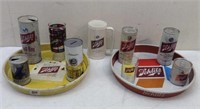 Vtg Schlitz Beer Adv Lot w/ Trays  Cans  Glass