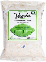 Veeda Natural Cotton Feminine Wipes with Vitamin E