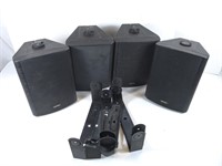 GUC Acoustic Audio Speakers w/Brackets (x4)