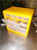 12 Drawer Hardware Caddy w/Contents