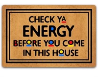 Doormat Funny Check Ya Energy Before You