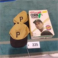 Kellogg Roberto Clemente box w/ hats