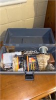 FLAMBEAU TACKLE BOX FULL OF FISHING ITEMS