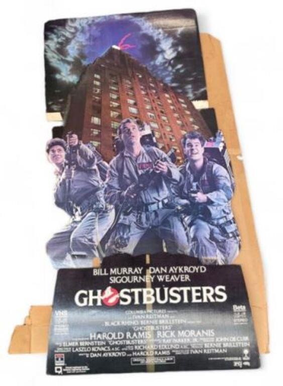 Vintage Ghostbusters Cardboard Standee Display.