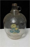 Vintage jug style bottle with floral design