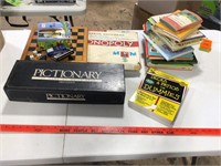Box of books and games