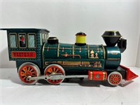 Vintage Battery Operated Western Tin Locomotive