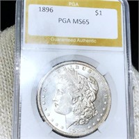 1896 Morgan Silver Dollar PGA - MS65
