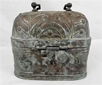 Antique Copper Turkish Bath House Soap Box