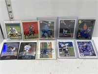 10 autographed Toronto blue jays baseball cards