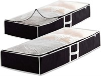 Underbed Storage Bag Organizer (2 Pack) Large Capa