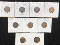 10 INDIAN HEAD CENTS