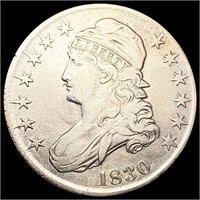 1830 Capped Bust Half Dollar LIGHTLY CIRCULATED