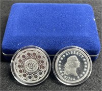 Set Of 2 Coin Replicas