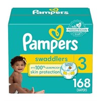 Pampers Swaddlers Diapers - Size 3, One Month Supp