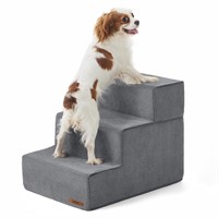 Lesure Dog Stairs for High Beds - Extra Wide Pet S