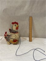 Fisher Price Vintage Cackling Hen Pull Toy