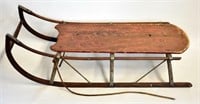 SMALL ANTIQUE WOODEN SLED