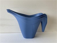 3 1/2 gallon blue watering cans