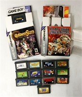 14 Gameboy Advance Games + 2 Boxes