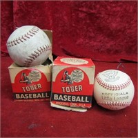 (2)Tober baseball little league baseballs.
