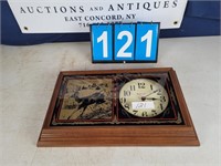 BATTERY OPERATED DEER CLOCK