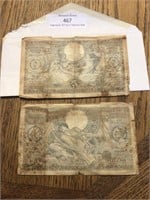 (2) 1942 Foreign Currency Notes