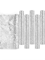 MSRP $30 6Pcs Silver Table Runners