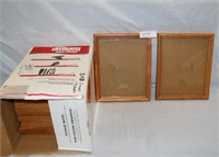 9 - 8X10" WOOD FRAME PICTURE FRAMES