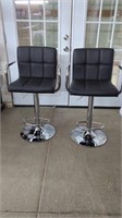 2 New Swivel Barstools  Adjustable Height