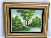 Signed Framed Oil on Canvas Painting