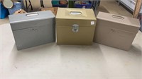 Three Metal Boxes