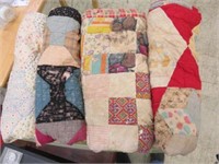 SELECTION OF (4) VINTAGE CUTTER QUILTS