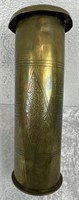 Heavy Brass WWI Trench Arted Vase