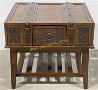 Ashley Furniture Dark Wood Rectangular Side Table