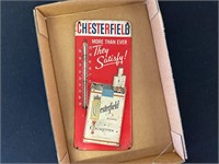 Chesterfield Cigarettes Advertising Thermometer