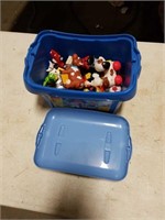 Lego bucket with toys