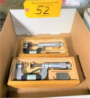 (2) DISC MICROMETERS w/ CASES