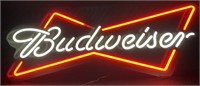 Black Budweiser Sign-Lights and Dims