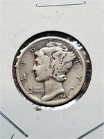 Better Grade 1945 Silver Mercury Dime