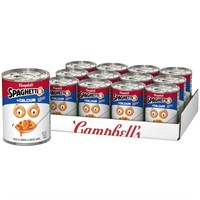 Campbell's SpaghettiOs Plus Calcium, 15.8oz 12pk