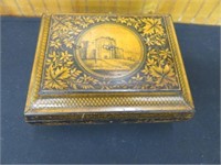 19TH CENTURY VICTORIAN INLAID SEWING BOX 5"T X
