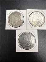 3x Morgan silver dollar lot Coins Coin